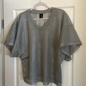 CHAMPRO Semi-Transparent Light Silver Athletic Top - Medium